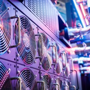 Server cooling fans in a data centre
